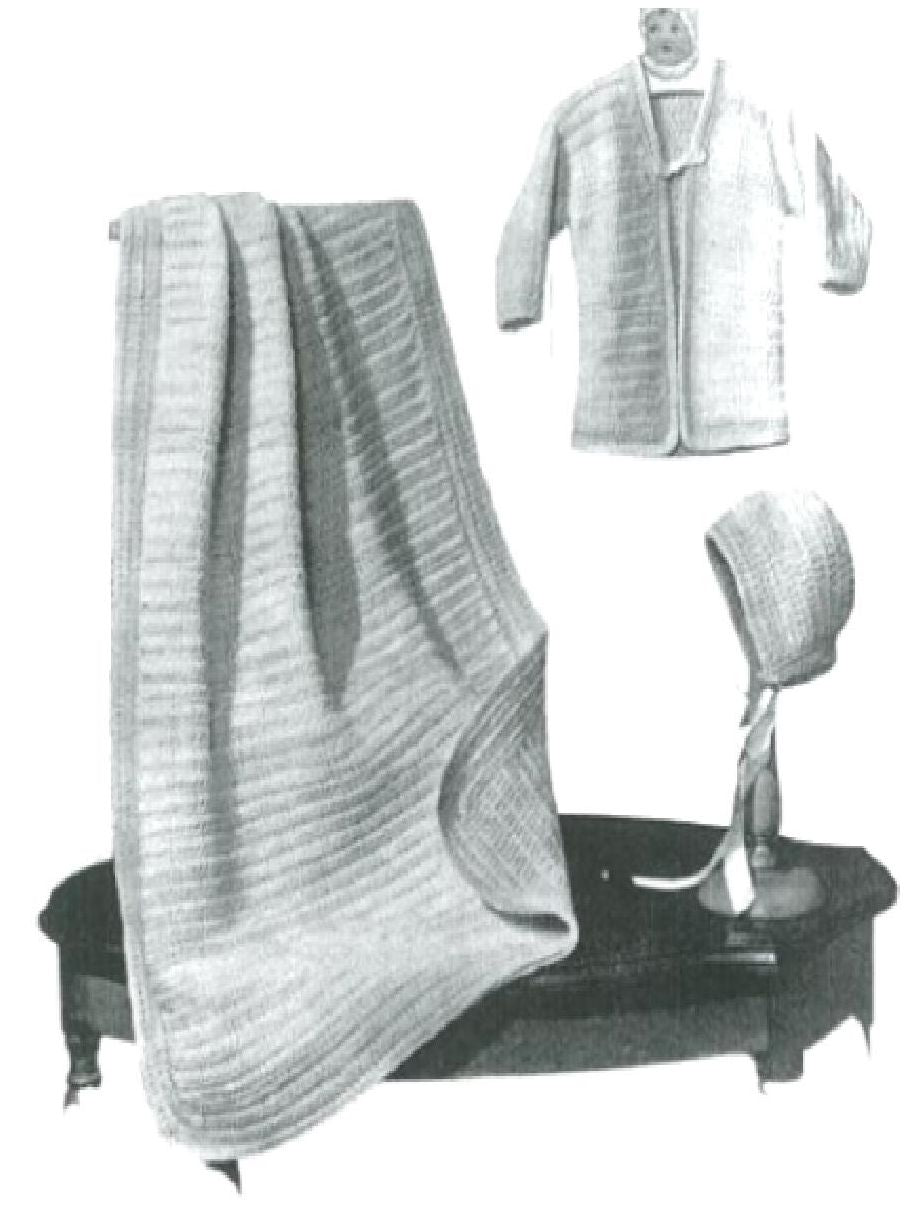 PATTERN #0704 DERBY BABY SET VINTAGE CROCHET
