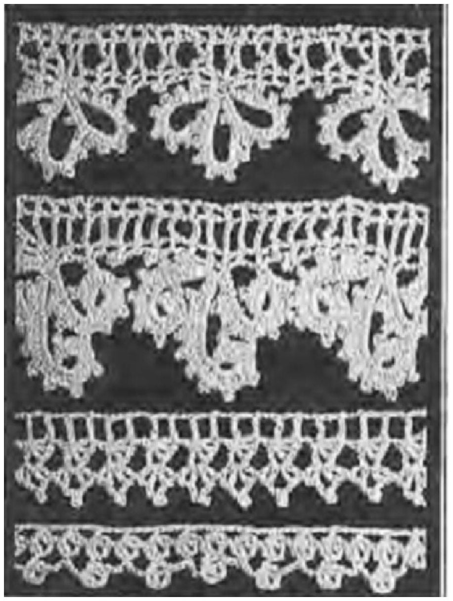 PATTERN #0763 WIDE AND NARROW EDGINGS VINTAGE CROCHET