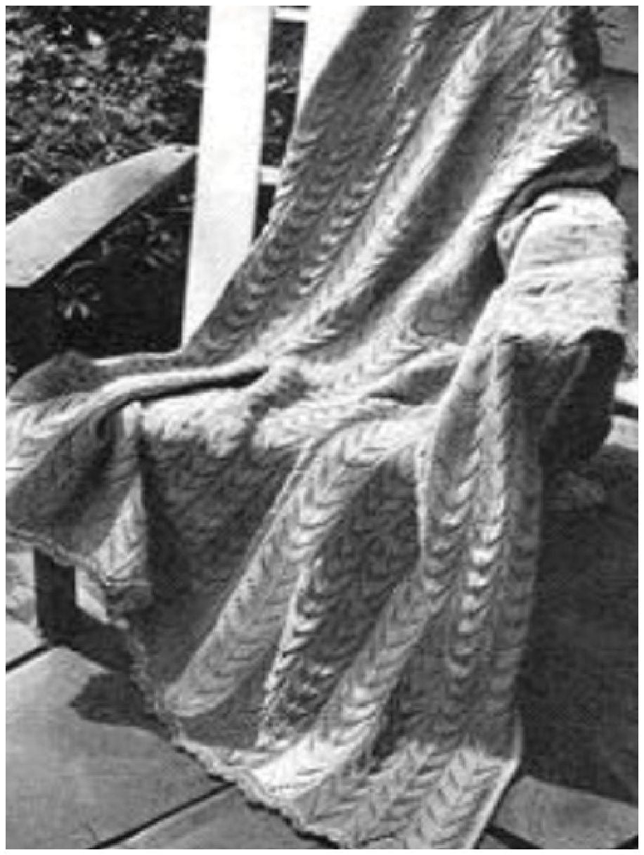 PATTERN #0783 PATIO STRIPE AFGHAN VINTAGE KNITTING