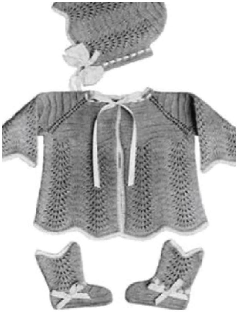 PATTERN #0784 CLARK BABY SET VINTAGE KNITTING