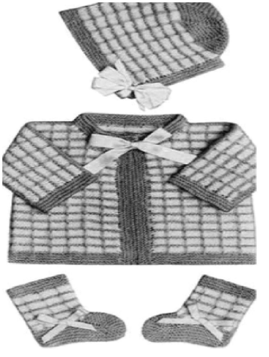 PATTERN #0786 TAYLOR BABY SET VINTAGE KNITTING