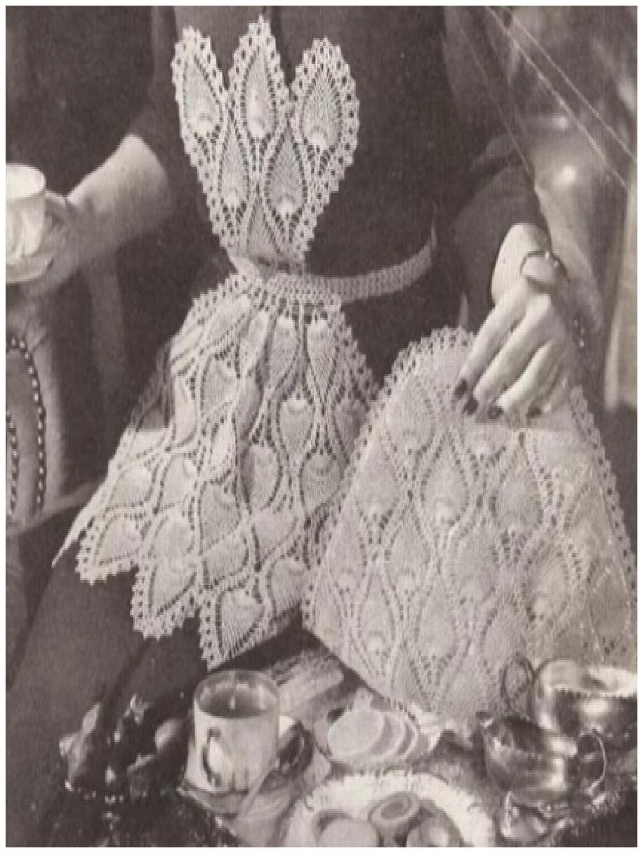 PATTERN #0797 TEA COZY AND APRON VINTAGE CROCHET