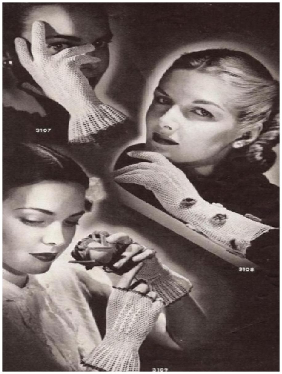PATTERN #0798 BASIC GLOVE WITH VARIATIONS VINTAGE CROCHET