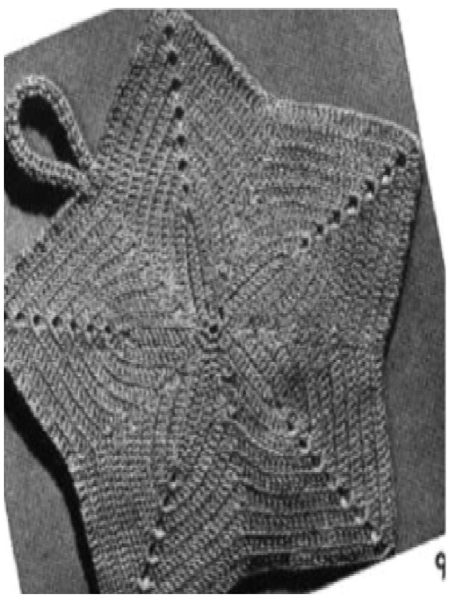PATTERN #0805 STAR FISH POT HOLDER VINTAGE CROCHET