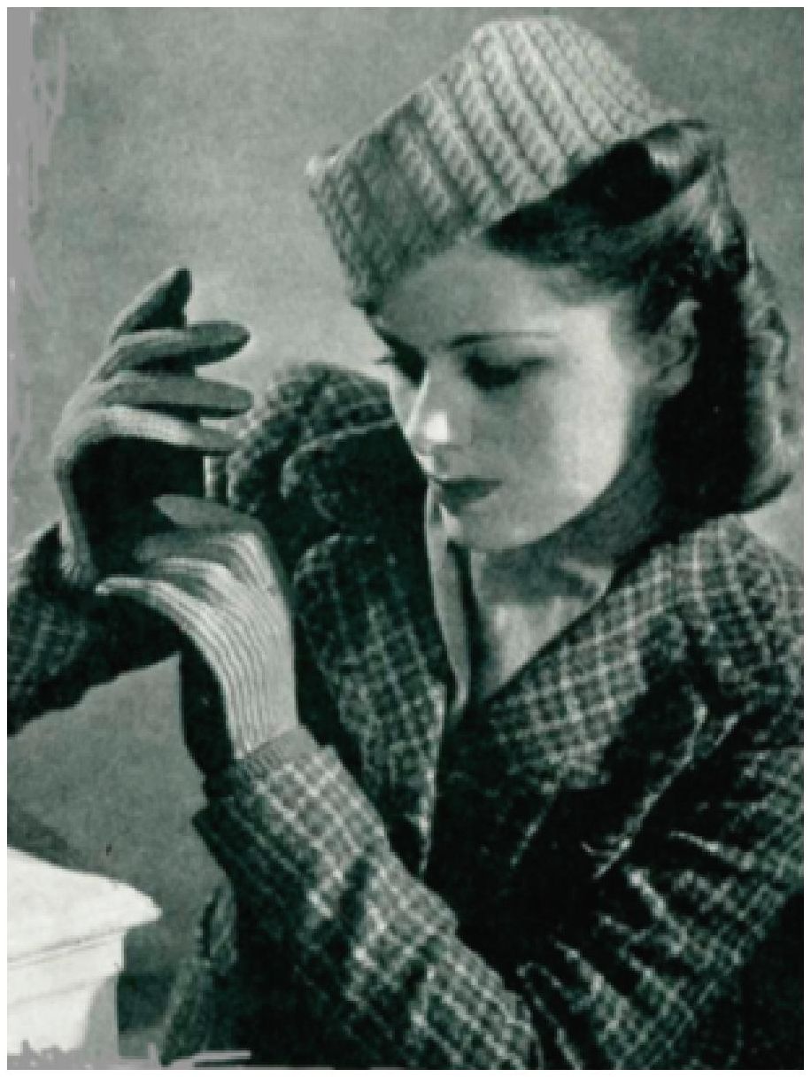 PATTERN #0819 CABLE RIB CAP VINTAGE KNITTING