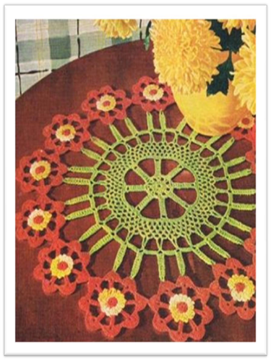 PATTERN #0845 MERRY GO ROUND VINTAGE CROCHET