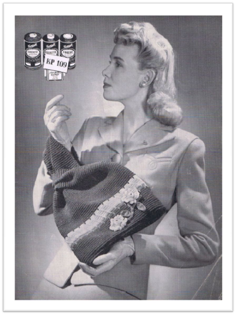PATTERN #2177 BETTY BAG VINTAGE CROCHET