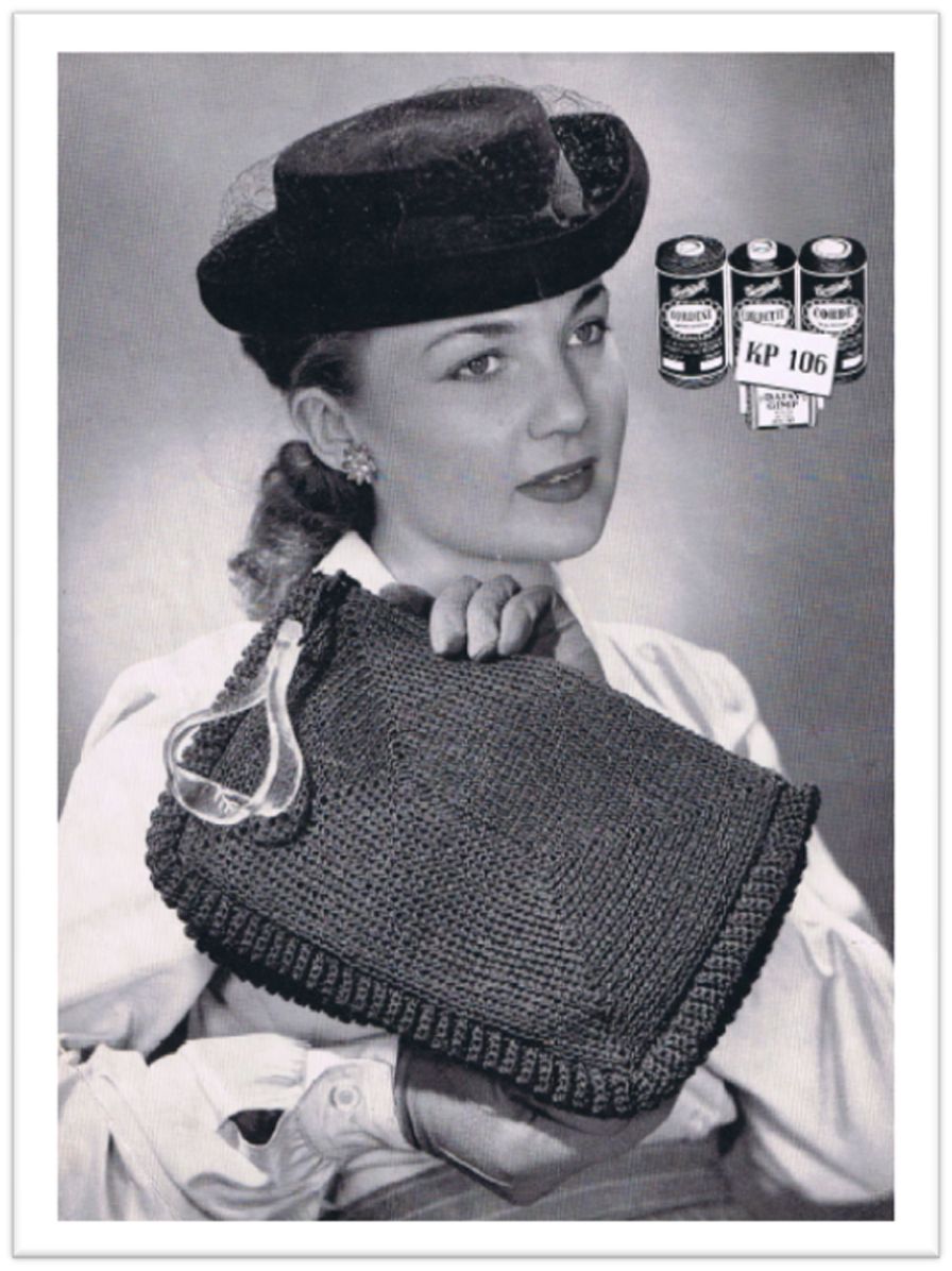 PATTERN #2178 CARA'S BAG VINTAGE CROCHET