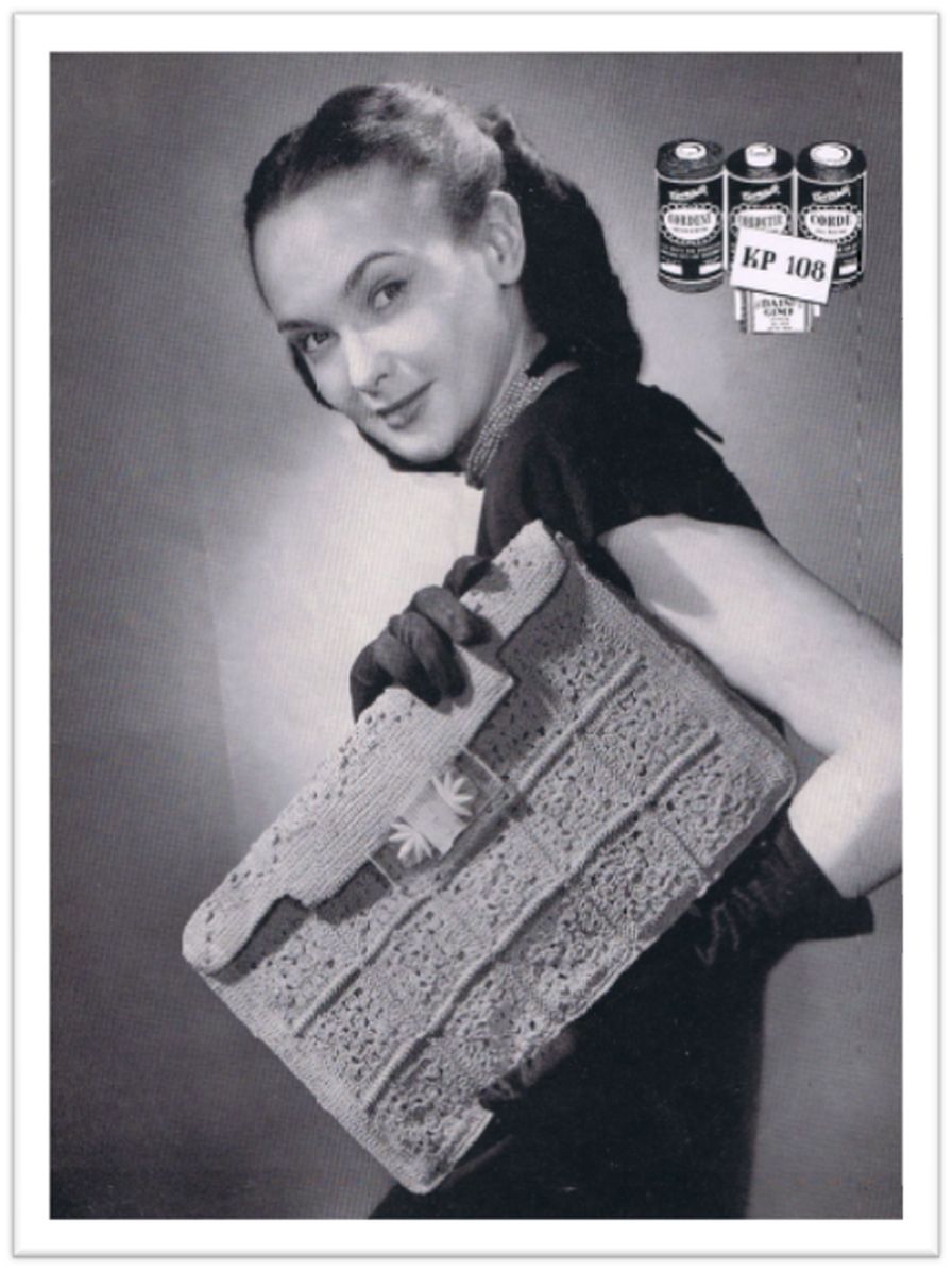 PATTERN #2180 REBECCA BAG VINTAGE CROCHET
