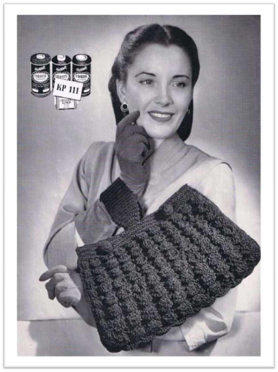 PATTERN #2181 COURTNEY BAG VINTAGE CROCHET