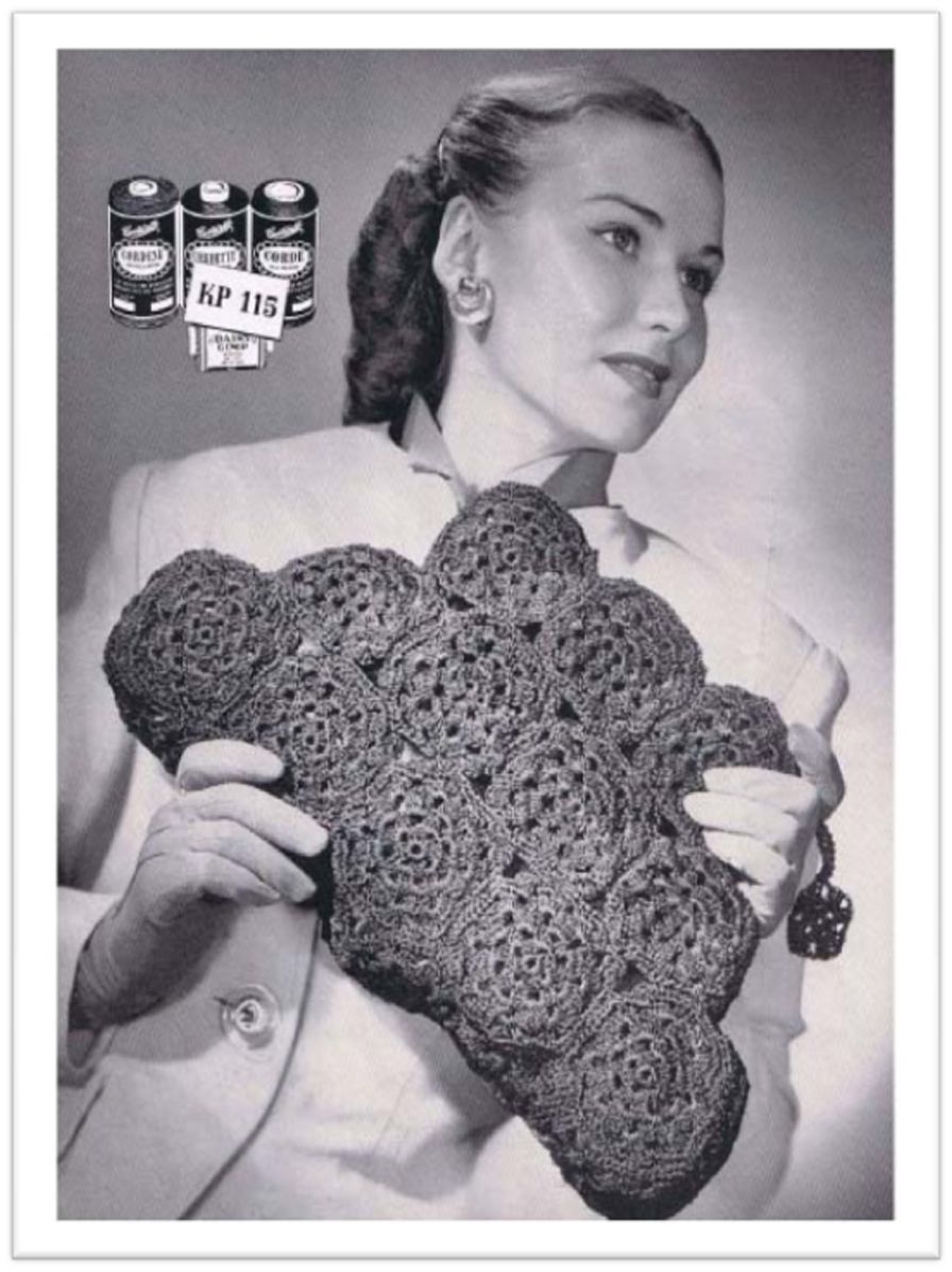 PATTERN #2182 JESSICA BAG VINTAGE CROCHET