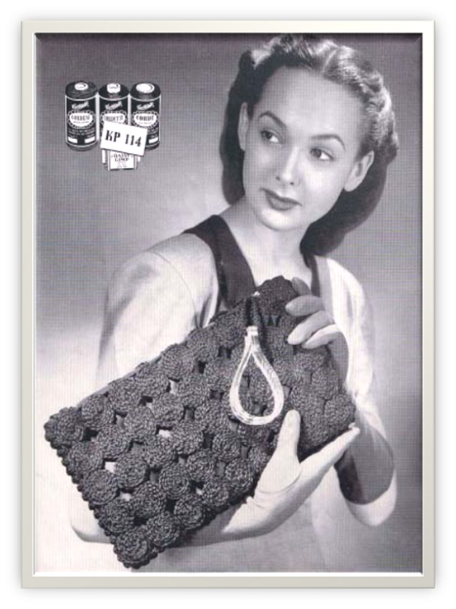 PATTERN #2183 PATRICIA BAG VINTAGE CROCHET