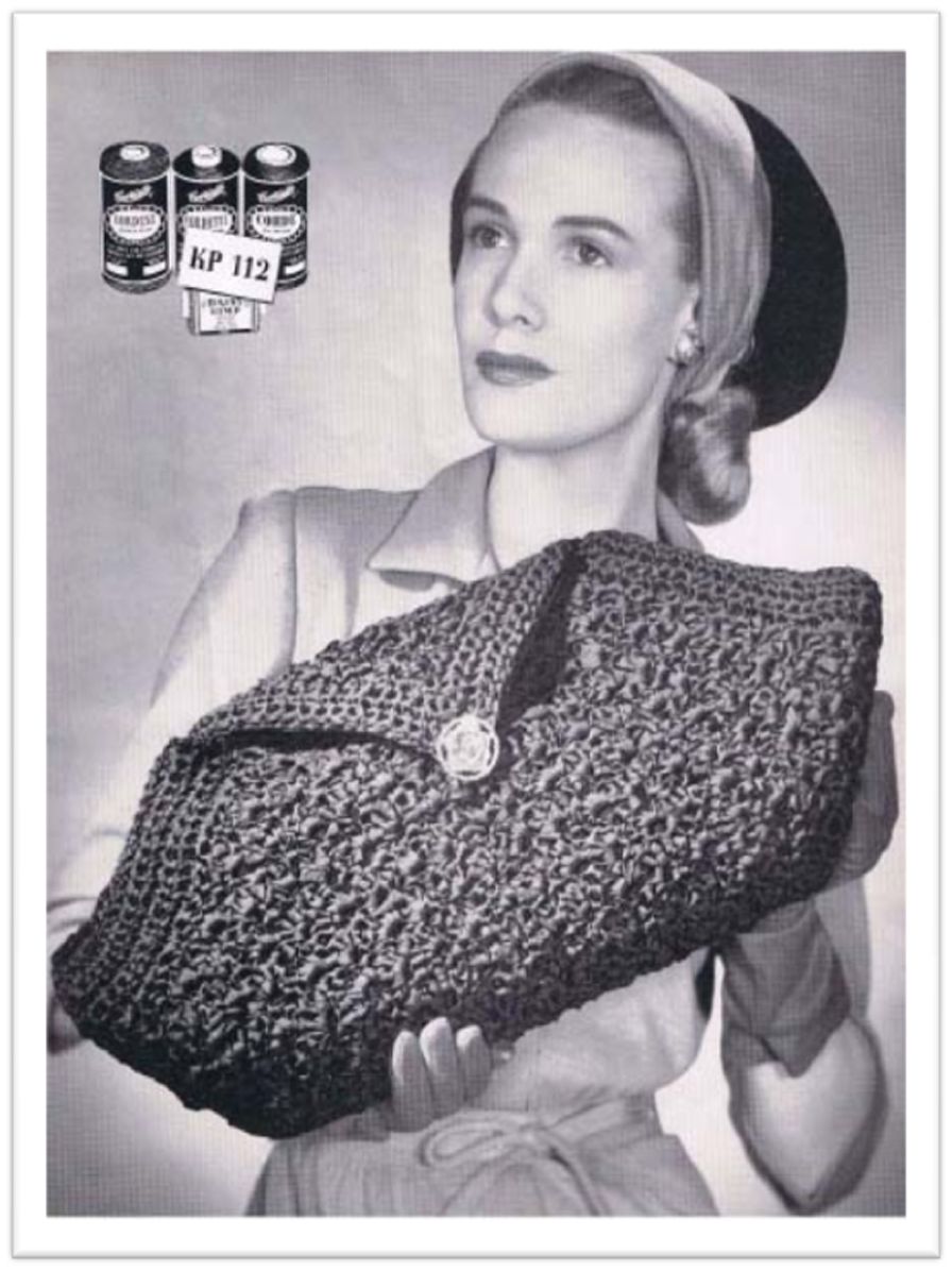 PATTERN #2184 ASHLEY BAG VINTAGE CROCHET