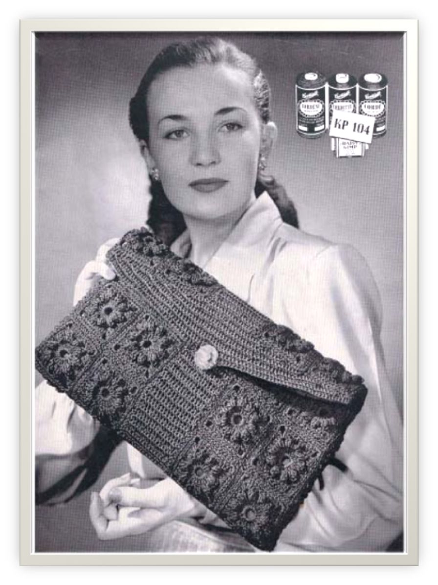 PATTERN #2185 MELODY BAG VINTAGE CROCHET