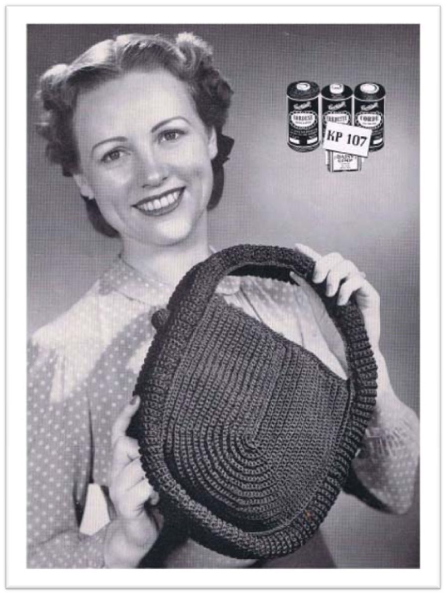 PATTERN #2186 DANNY BAG VINTAGE CROCHET