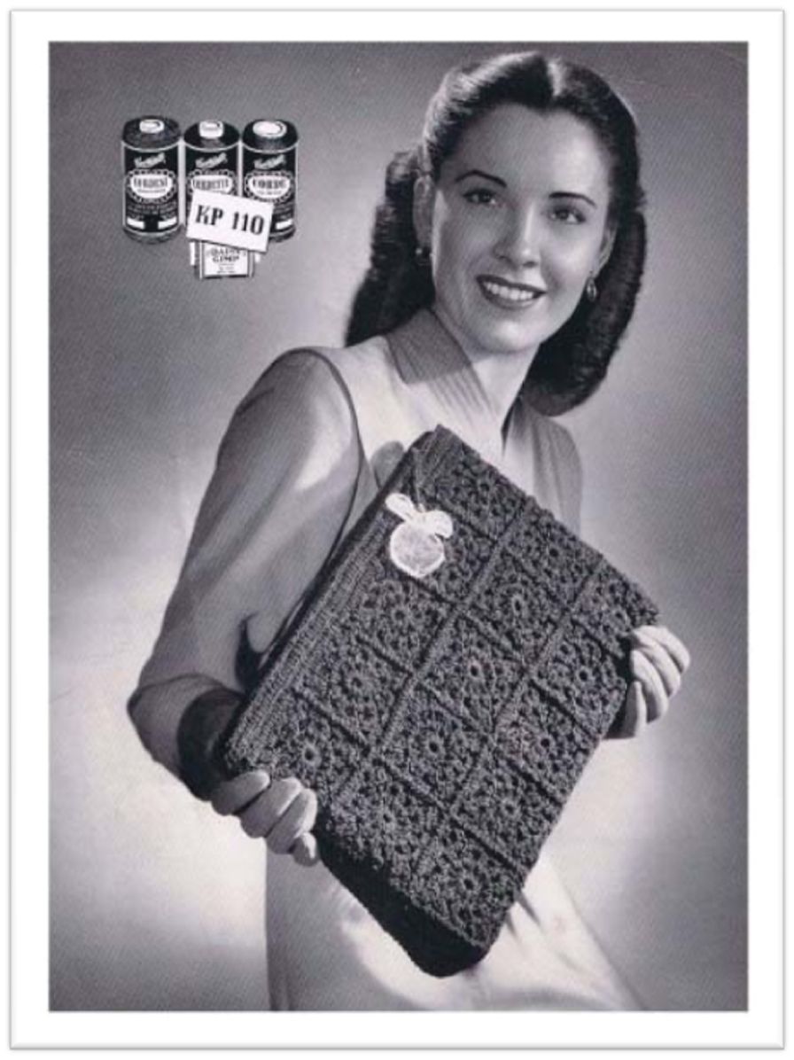 PATTERN #2187 AILEEN BAG VINTAGE CROCHET