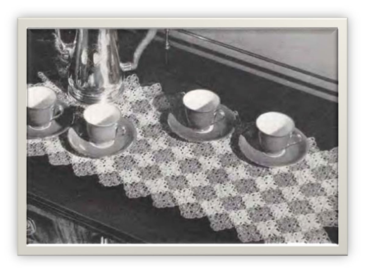 PATTERN #2207 SPANISH TILE VINTAGE CROCHET