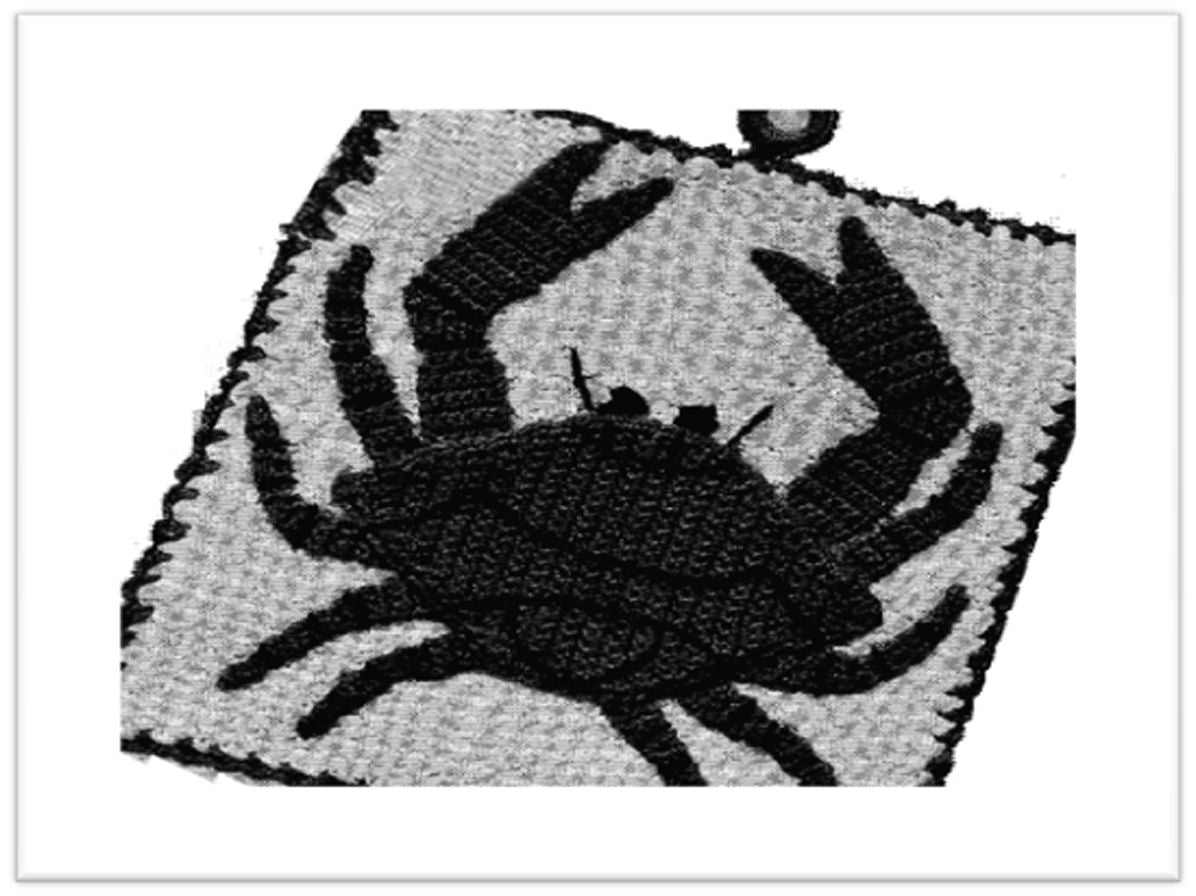 PATTERN #2302 CRAB POTHOLDER VINTAGE CROCHET