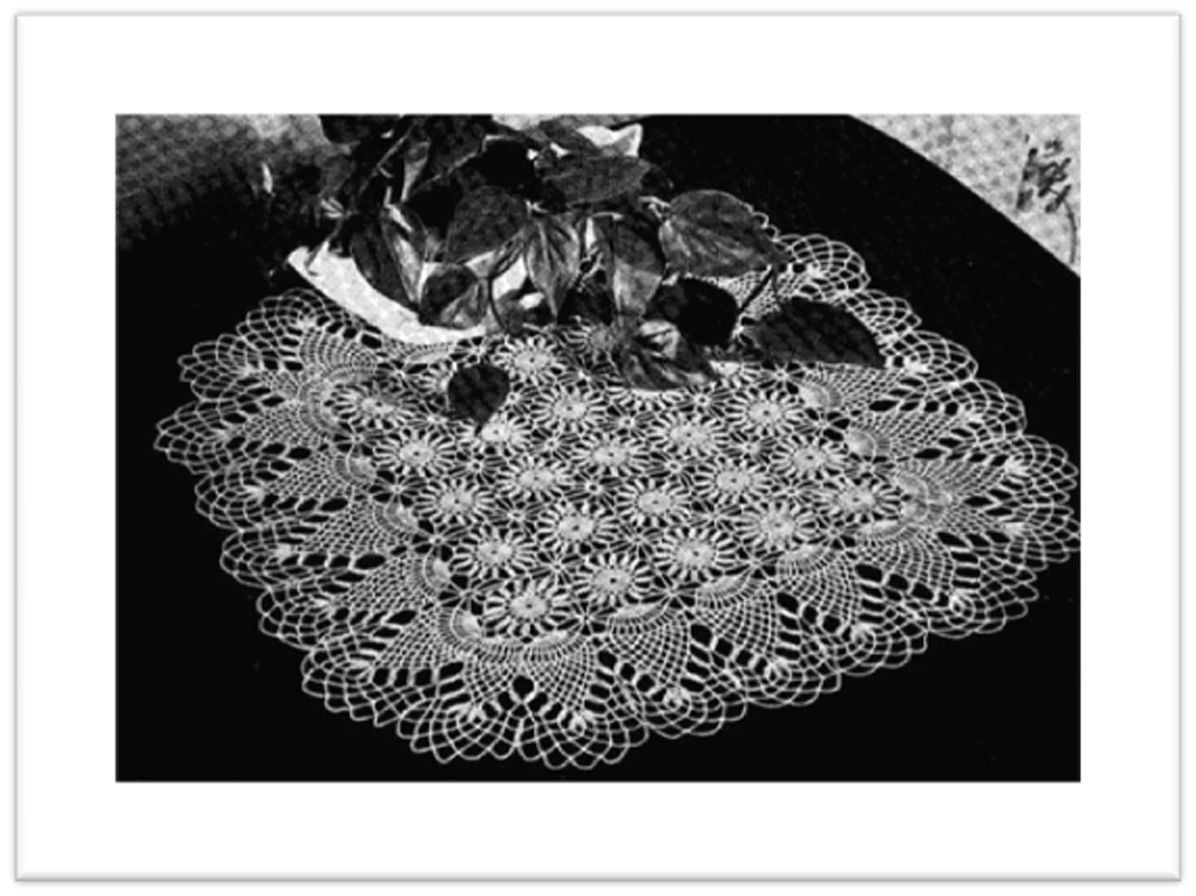 PATTERN #2303 CENTERPIECE VINTAGE CROCHET
