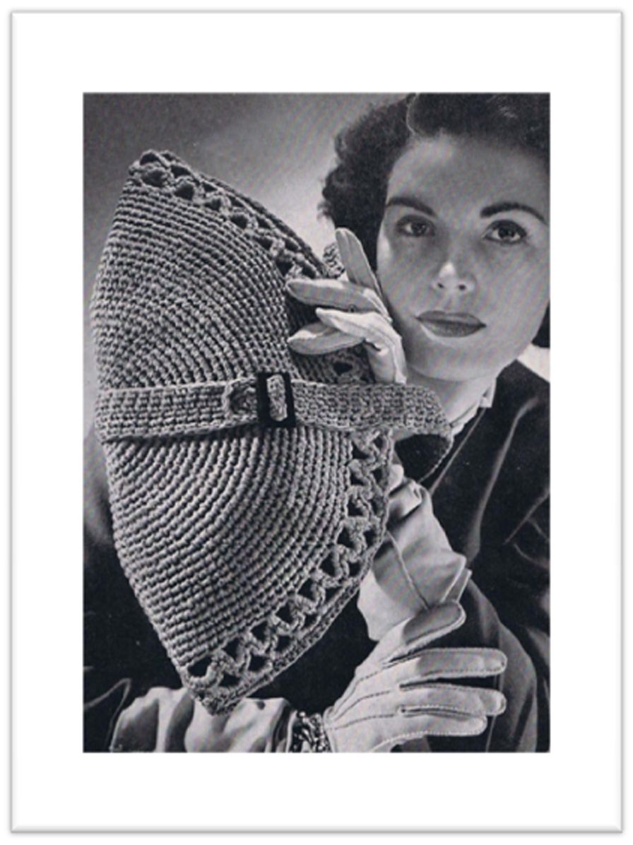 PATTERN #2308 DIXIE BAG VINTAGE CROCHET