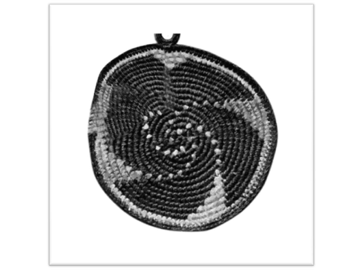 PATTERN #2318 INDIAN CIRCLE POTHOLDER VINTAGE CROCHET