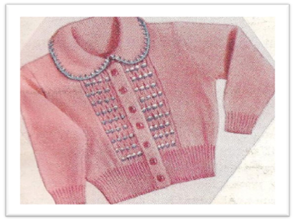 PATTERN #2324 CARDIGAN VINTAGE KNITTING