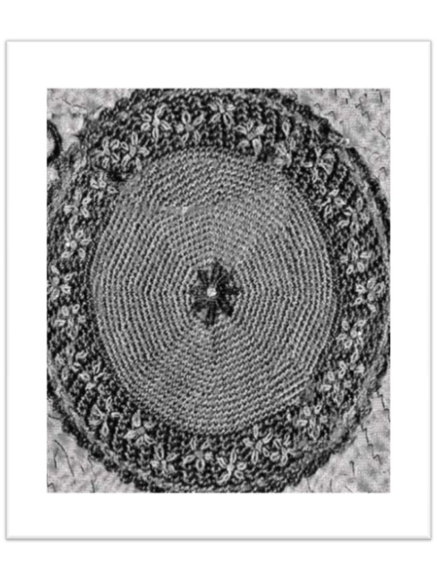 PATTERN #2325 PLATE POTHOLDER VINTAGE CROCHET