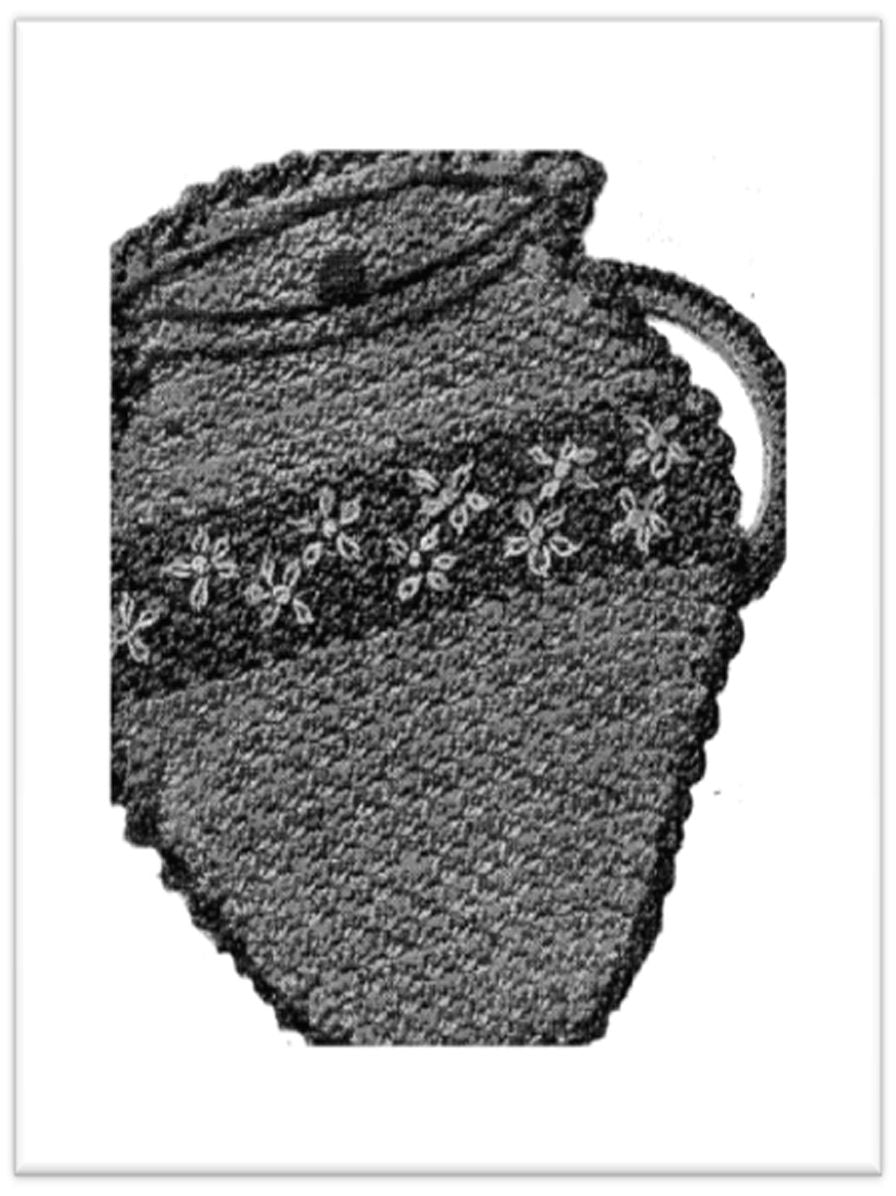 PATTERN #2327 COOKIE JAR POTHOLDER VINTAGE CROCHET