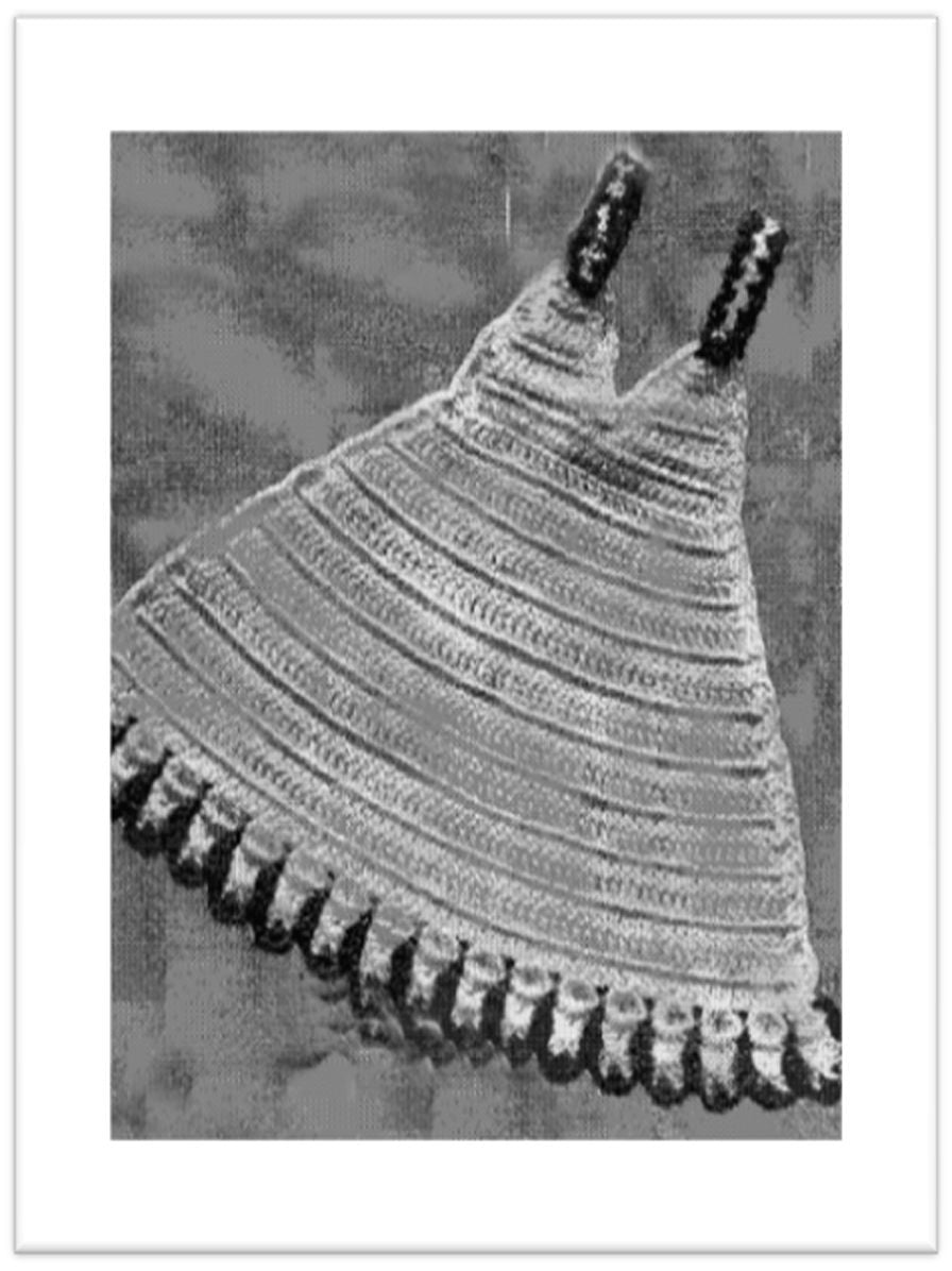 PATTERN #2330 SLIP POTHOLDER VINTAGE CROCHET