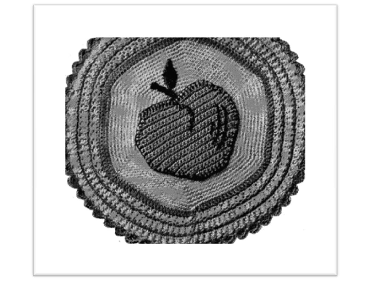PATTERN #2335 FRUIT POTHOLDERS VINTAGE CROCHET