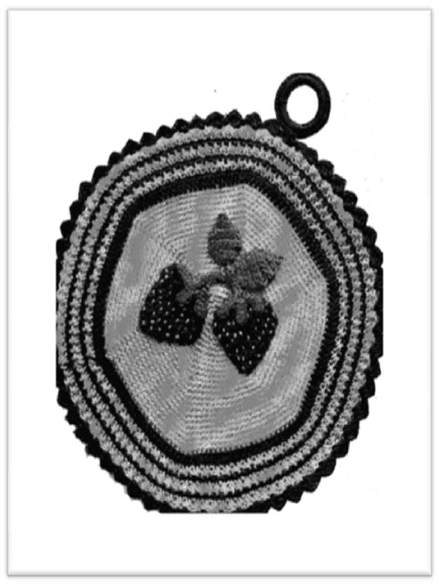 PATTERN #2337 FRUIT POTHOLDERS VINTAGE CROCHET