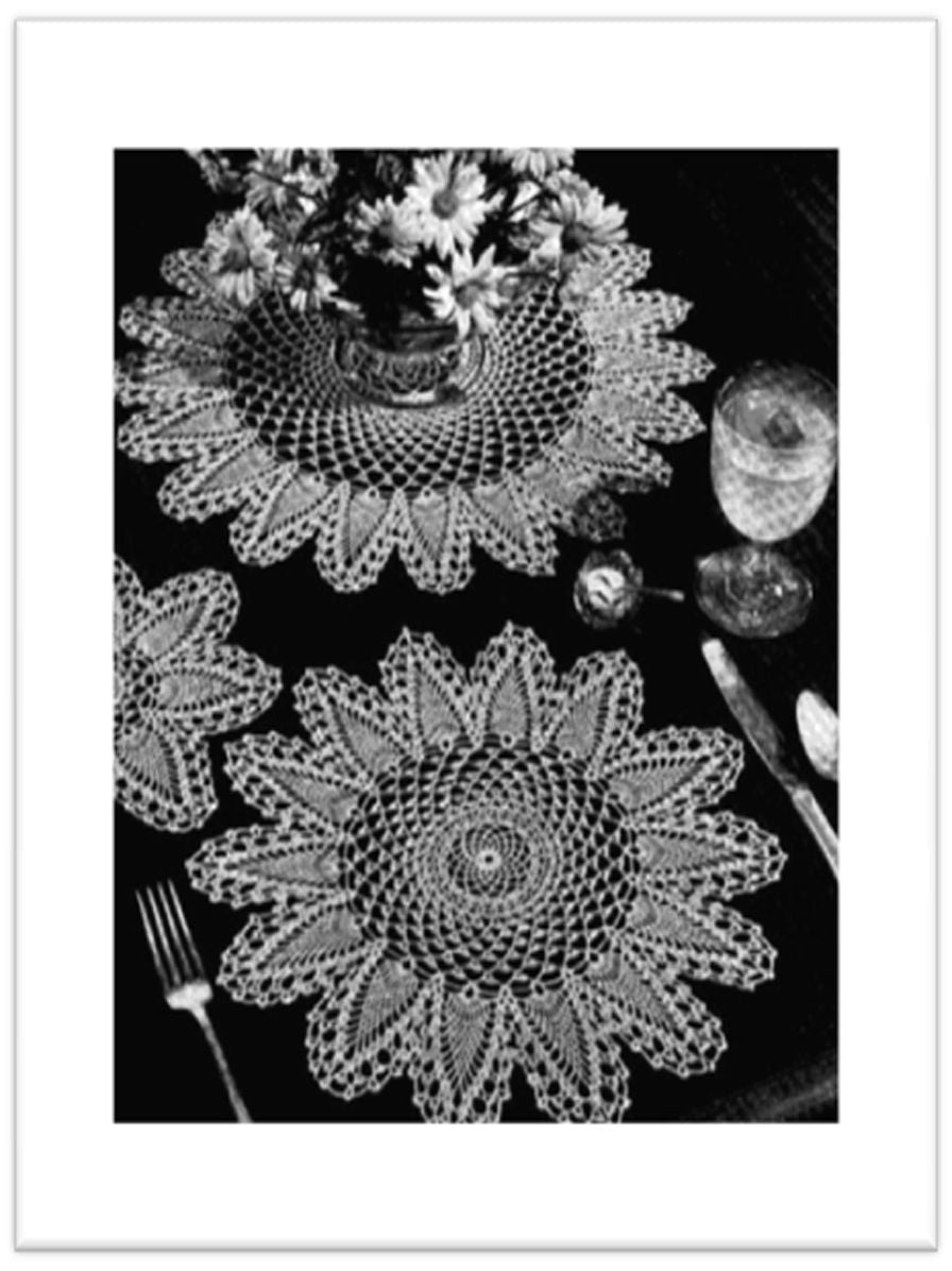 PATTERN #2339 LUNCHEON SET VINTAGE CROCHET
