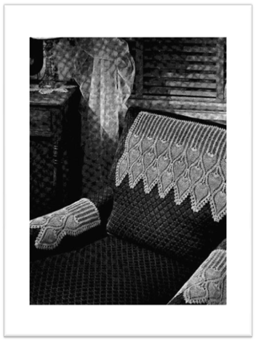 PATTERN #2340 CHAIR SET VINTAGE CROCHET