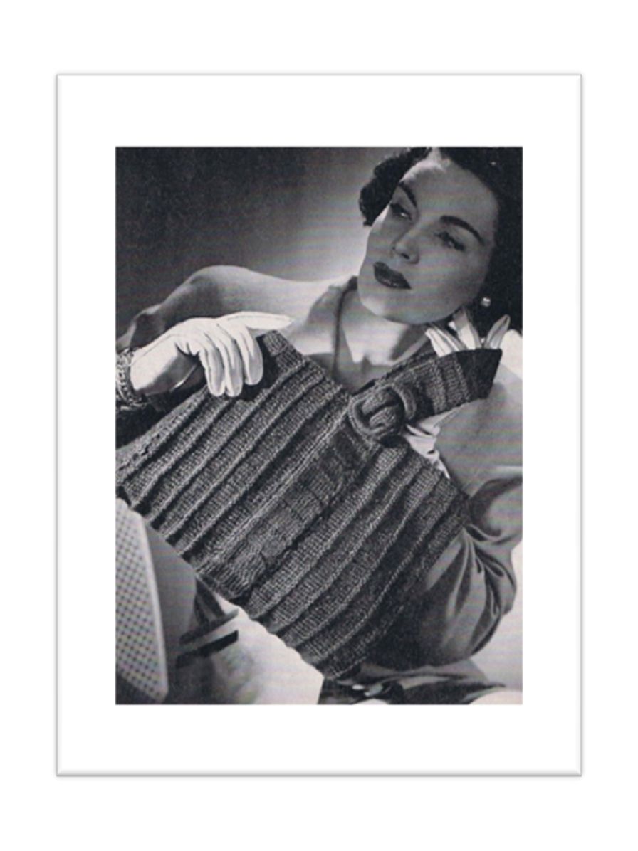 PATTERN #2345 EVIE BAG VINTAGE KNITTING