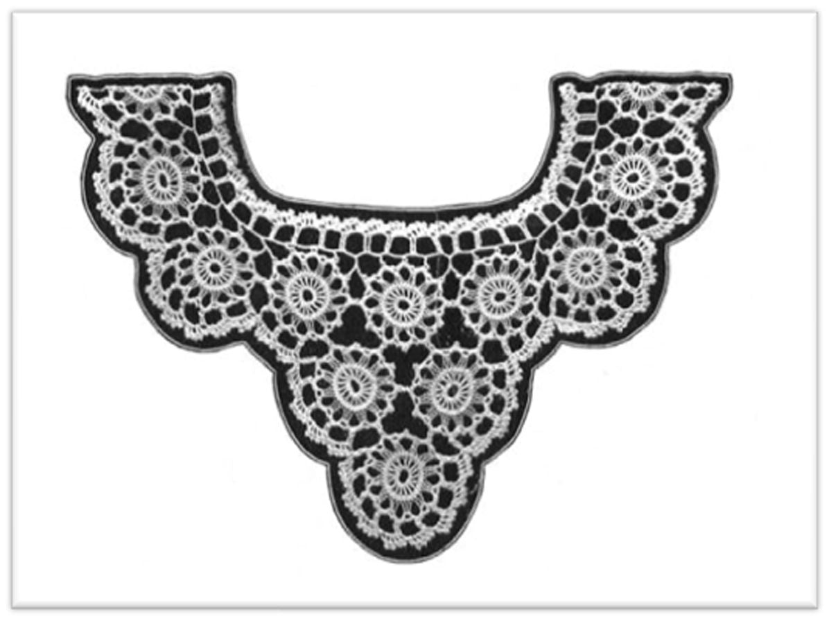 PATTERN #2374 NIGHTGOWN YOKE IN MALTESE CROCHET VINTAGE CROCHET