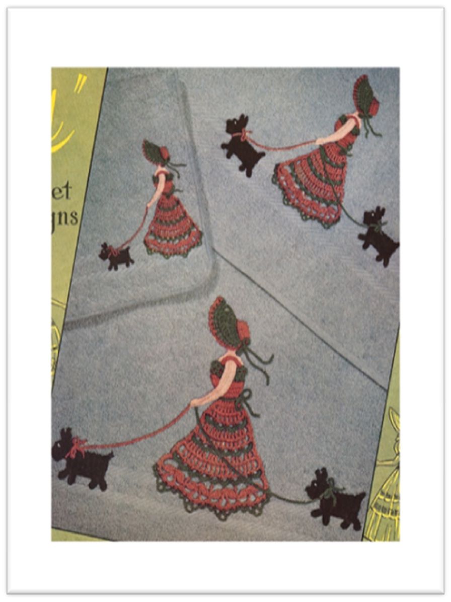 PATTERN #2380 WALKING GILLIAN VINTAGE CROCHET