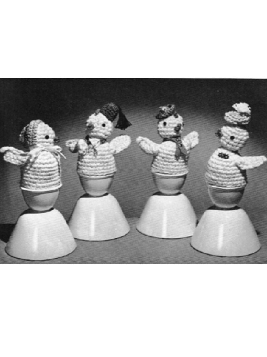 PATTERN #2572 EGG WARMERS VINTAGE CROCHET