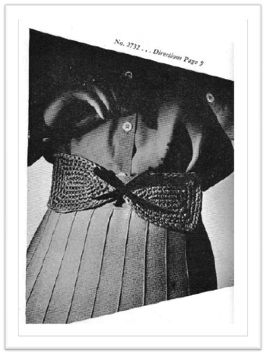 PATTERN #2578 BELT VINTAGE CROCHET