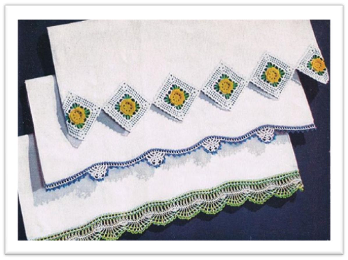 PATTERN #2595 PILLOWCASE TRIP VINTAGE CROCHET