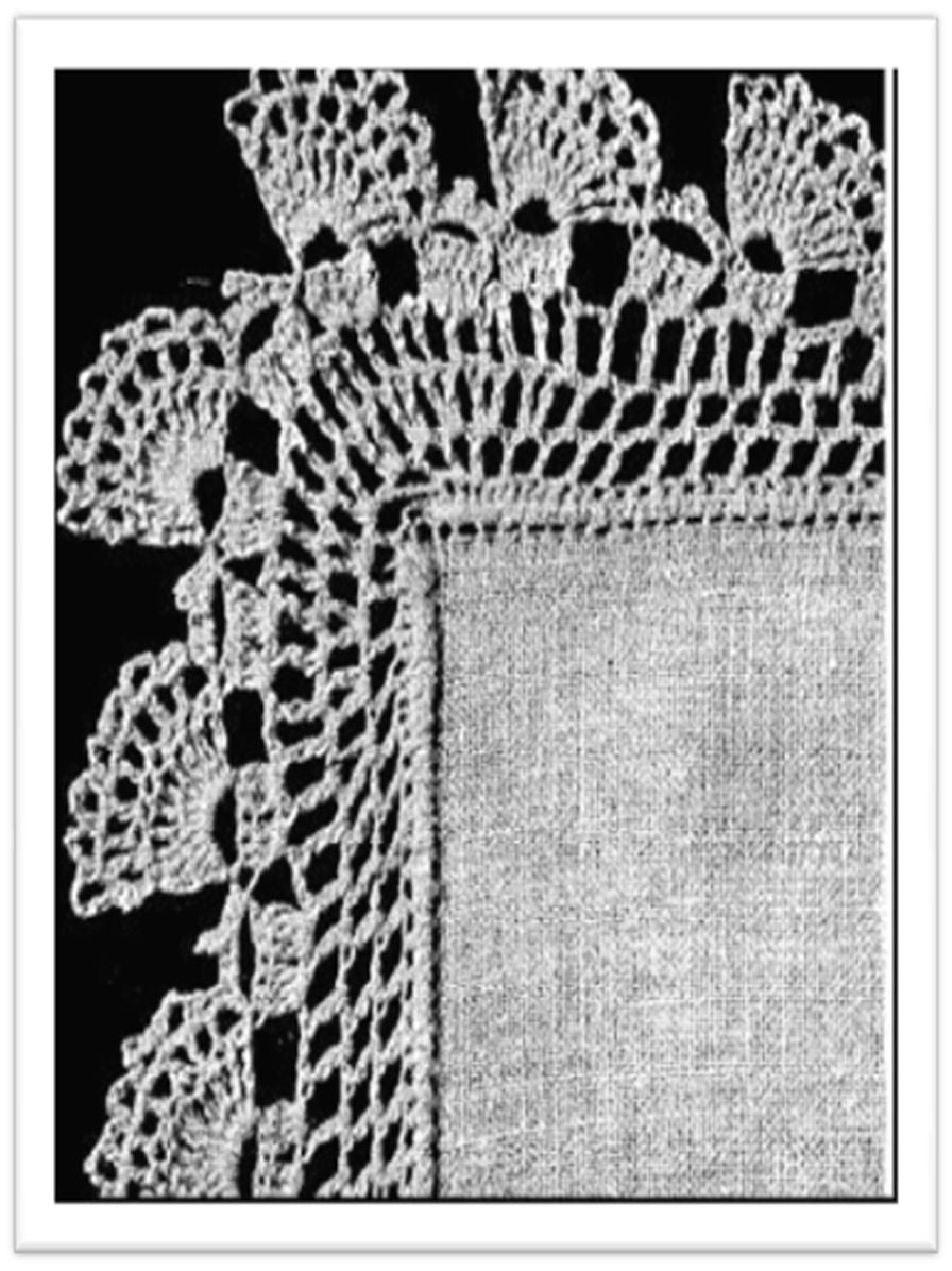 PATTERN #2603 FAN EDGING VINTAGE CROCHET