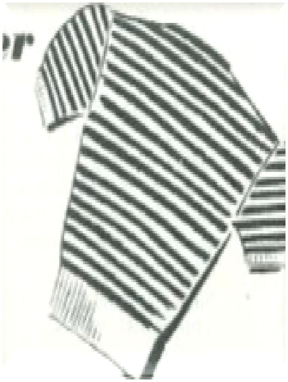 PATTERN #0714 STRIPED SWEATER VINTAGE KNITTING