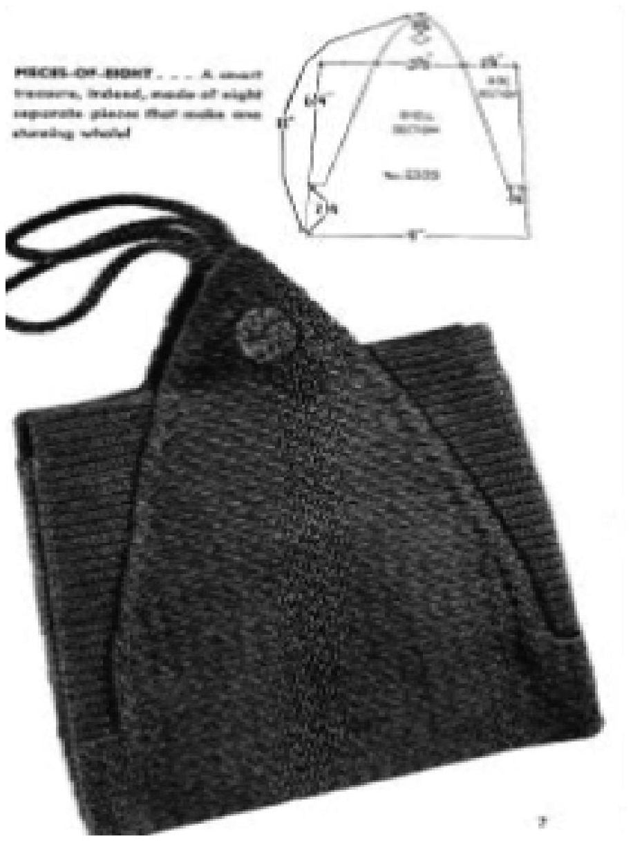 PATTERN #0721 PIECES OF EIGHT VINTAGE KNITTING