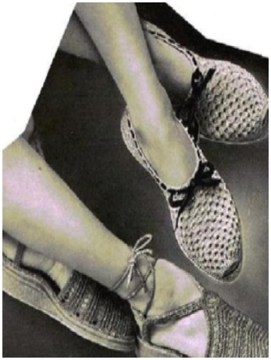 PATTERN #0729 PLAY SHOES VINTAGE CROCHET