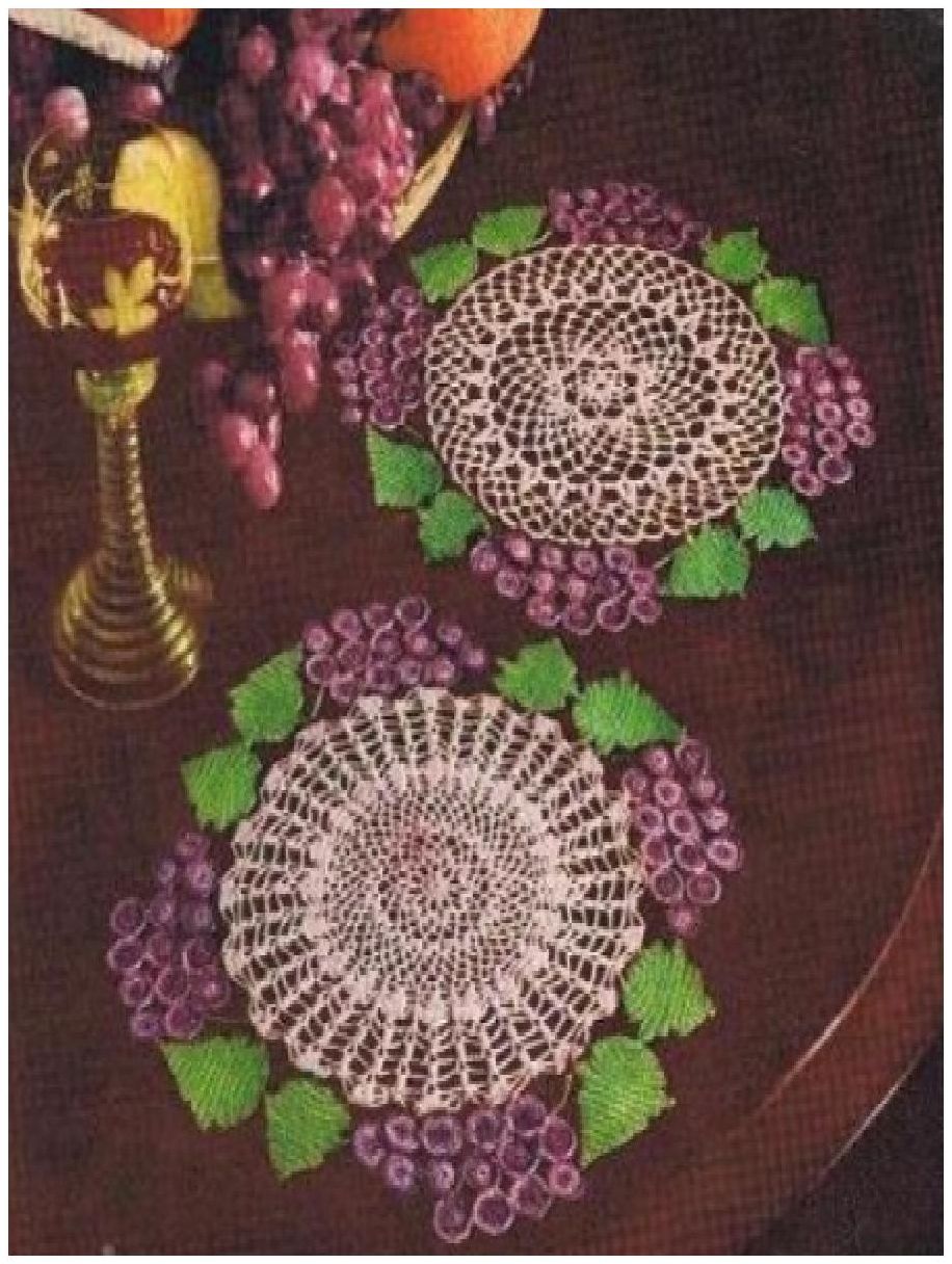 PATTERN #0872 GRAPE DOILY VINTAGE CROCHET