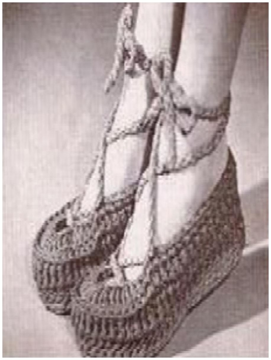 PATTERN #0874 PLAY SHOES VINTAGE CROCHET
