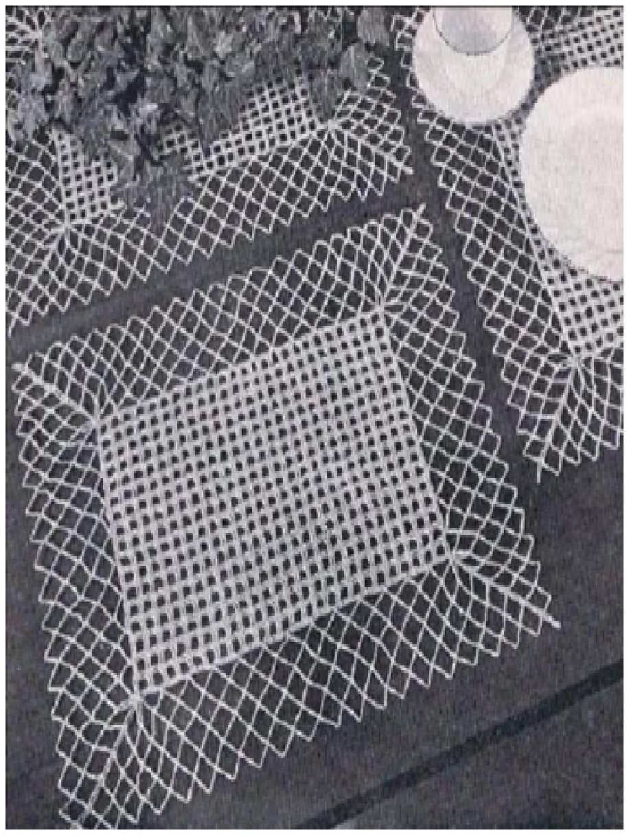 PATTERN #0879 YUM YUM PLACE MAT VINTAGE KNITTING