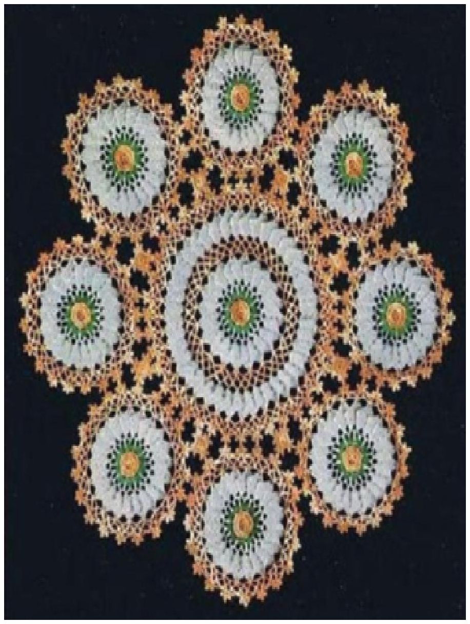 PATTERN #0886 THE RUMBLE ROSE DOILY VINTAGE CROCHET