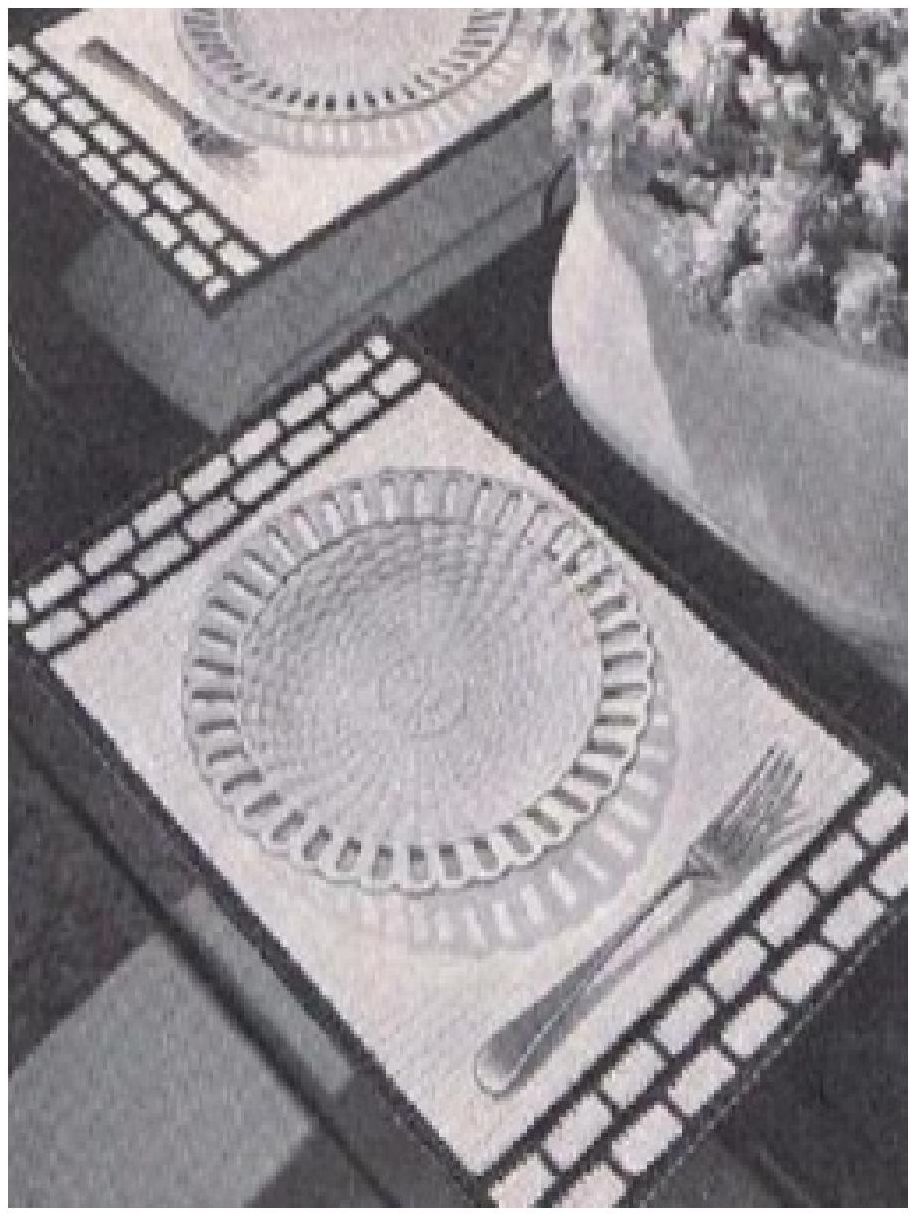 PATTERN #0888 BORDER PLACE MATS VINTAGE CROCHET