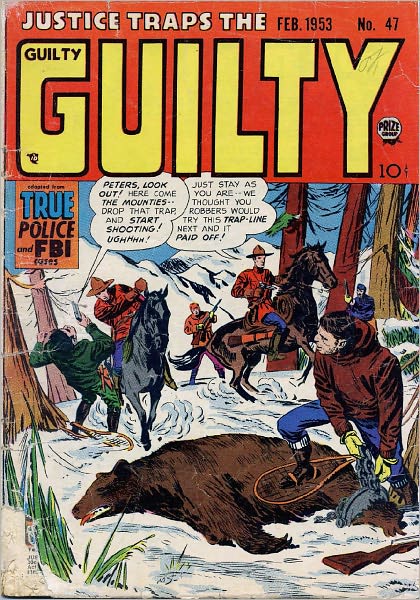 Justice Traps the Guilty Number 47 Crime Comic Book