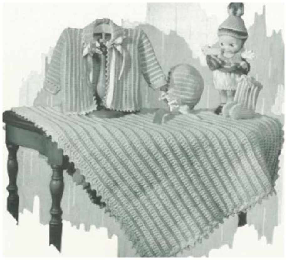 PATTERN #0905 THE NETTLETON BABY SET VINTAGE KNITTING